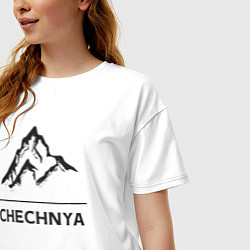 Футболка оверсайз женская Чечня Россия, цвет: белый — фото 2