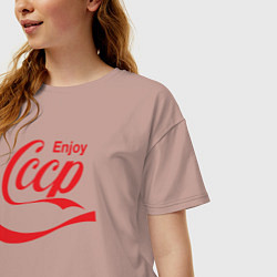 Футболка оверсайз женская СССР Enjoy, цвет: пыльно-розовый — фото 2
