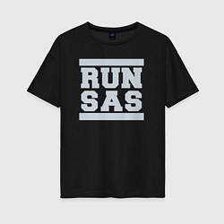 Женская футболка оверсайз Run San Antonio Spurs