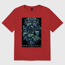 Футболка оверсайз женская Призрак в доспехах - проект 2501, цвет: красный
