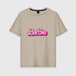 Женская футболка оверсайз Барби фильм 2023