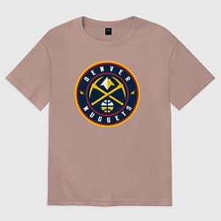 Женская футболка оверсайз Denver Nuggets