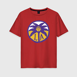 Женская футболка оверсайз Lakers California
