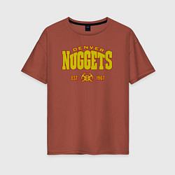 Женская футболка оверсайз Nuggets 1967