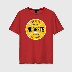 Женская футболка оверсайз Denver Nuggets 1967