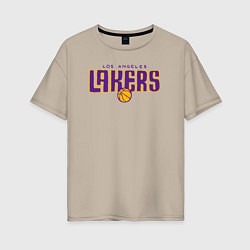 Женская футболка оверсайз Team Lakers
