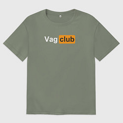 Футболка оверсайз женская Vag club, цвет: авокадо
