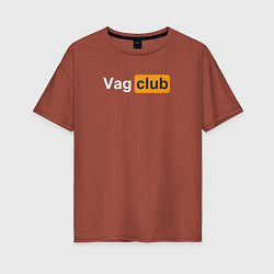 Женская футболка оверсайз Vag club