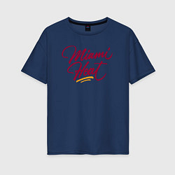 Женская футболка оверсайз Miami Heat fan