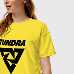 Футболка оверсайз женская Tundra esports logo, цвет: желтый — фото 2