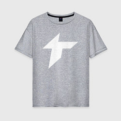 Женская футболка оверсайз Thunder awaken logo