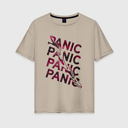 Женская футболка оверсайз Panic