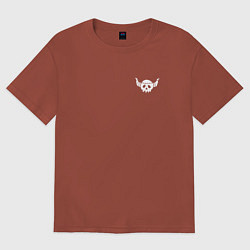 Футболка оверсайз женская Мертвец - Смертельная игра мёртвой горы, цвет: кирпичный