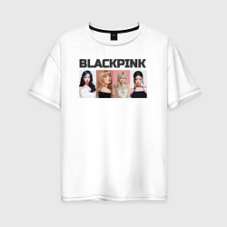 Женская футболка оверсайз Корейская группа Blackpink, анимационный стиль