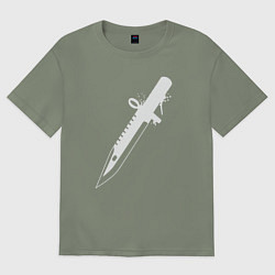 Футболка оверсайз женская Super knife, цвет: авокадо