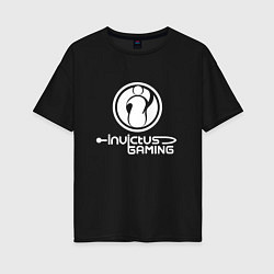 Женская футболка оверсайз Invictus Gaming logo