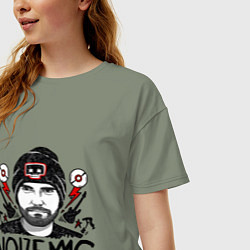 Футболка оверсайз женская Иван Александрович, цвет: авокадо — фото 2