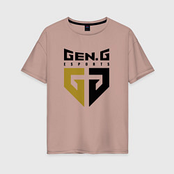 Женская футболка оверсайз Gen G Esports лого