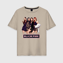 Женская футболка оверсайз Rose Blackpink kpop