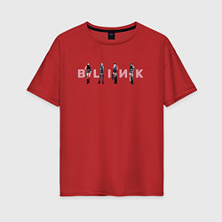 Женская футболка оверсайз Blackpink Блэкпинк