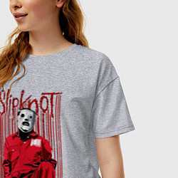 Футболка оверсайз женская Slipknot Corey, цвет: меланж — фото 2