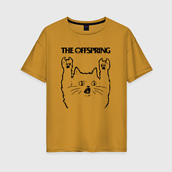 Женская футболка оверсайз The Offspring - rock cat