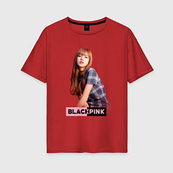 Женская футболка оверсайз Rose Blackpink