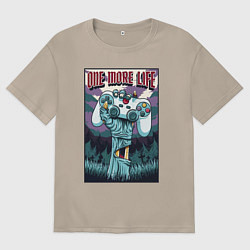 Футболка оверсайз женская One more life, цвет: миндальный