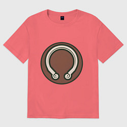 Футболка оверсайз женская Инсубры Total War: Rome II, цвет: коралловый