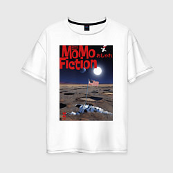 Женская футболка оверсайз MoMo - Первые на Луне