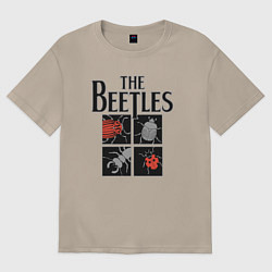 Футболка оверсайз женская Beetles, цвет: миндальный