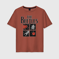 Женская футболка оверсайз Beetles