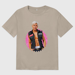 Футболка оверсайз женская Полицейский Райан Гослинг, цвет: миндальный