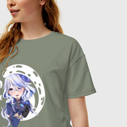 Футболка оверсайз женская Фокалорс, цвет: авокадо — фото 2