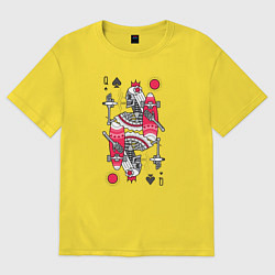 Футболка оверсайз женская Lady of spades, цвет: желтый