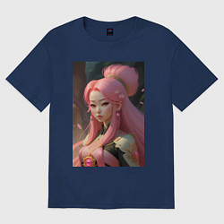 Женская футболка оверсайз Прекрасная азиатская принцесса - нейросеть