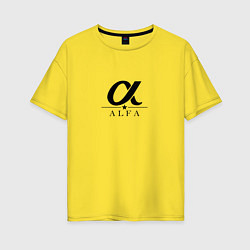 Женская футболка оверсайз ALFA