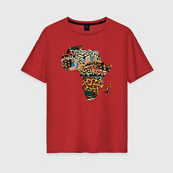 Женская футболка оверсайз Africa