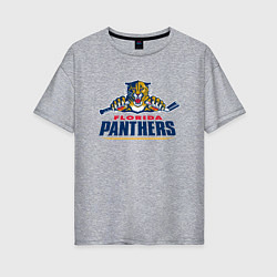 Женская футболка оверсайз Florida panthers - hockey team