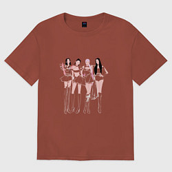 Женская футболка оверсайз Гёрл-группа