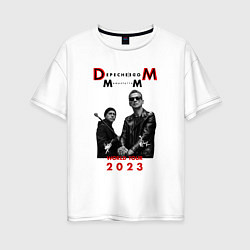 Женская футболка оверсайз Depeche Mode 2023 Memento Mori - Dave & Martin 03