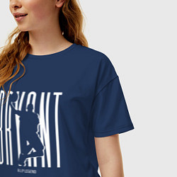 Футболка оверсайз женская Легенда Коби Брайант, цвет: тёмно-синий — фото 2