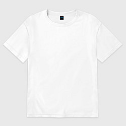 Футболка оверсайз женская ГрубиЯнка, цвет: белый