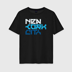 Женская футболка оверсайз Ney York city