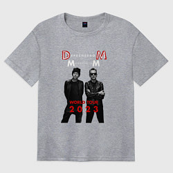 Футболка оверсайз женская Depeche Mode 2023 Memento Mori - Dave & Martin 04, цвет: меланж