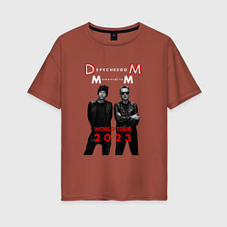 Женская футболка оверсайз Depeche Mode 2023 Memento Mori - Dave & Martin 04