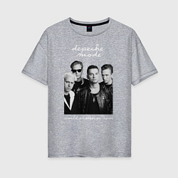 Женская футболка оверсайз Depeche Mode World Violation Tour Band