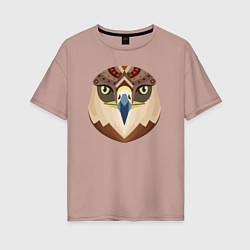 Женская футболка оверсайз Eagle bird
