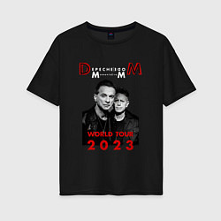 Женская футболка оверсайз Depeche Mode - Memento Mori Dave and Martin