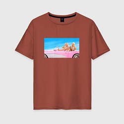 Женская футболка оверсайз Барби 2023